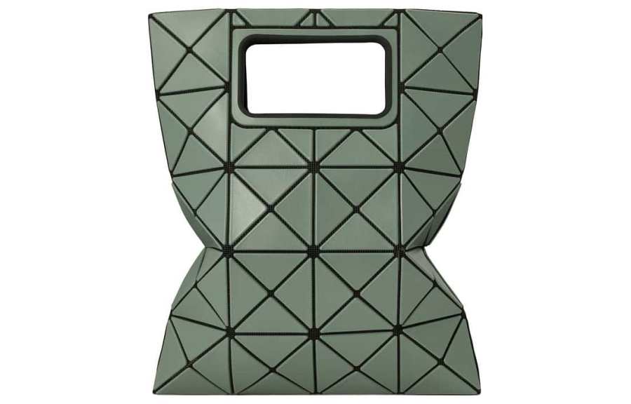 ISSEY MIYAKE PVC Polyvinyl Chloride Handbag Small Women's Grass Green
