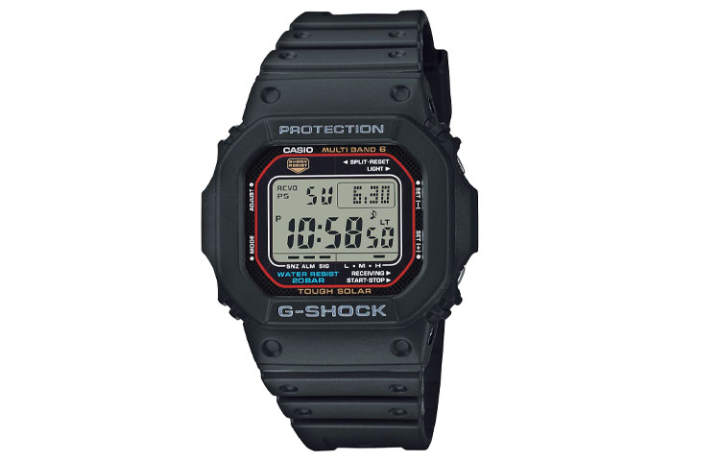 CASIO CASIO DIGITAL Solar Radio Solar Quartz Movement Resin Strap Watch Men's Watches Black Dial