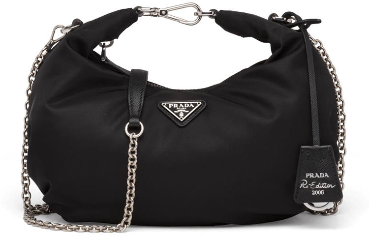 PRADA PRADA Re Edition Nylon Handbag Women's Black