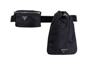 PRADA 2 in 1 Nylon Fanny Pack Men's Black