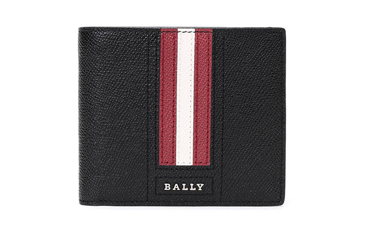 BALLY Trasai Embossed Cow Leather 3 in 1 Wallet Coin Purse Wallet Regular Men's Black