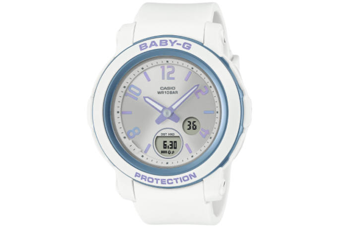 CASIO CASIO BABY G Collection Quartz Movement Resin Strap Watch Women's Watch Silver Dial