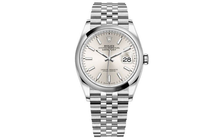 ROLEX Smooth Bezel Datejust Collection Automatic Mechanical Movement 100m Waterproof Women's Watch 36mm
