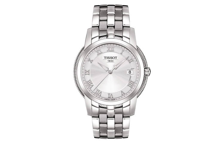 TISSOT Quartz Movement Men's Watches Watch 39.5mm Silver Dial Stainless Steel Case