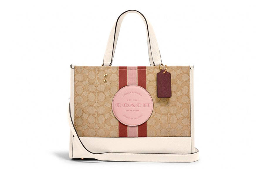 COACH Dempsey Cow Leather Tote Bag, Shopping Bag, Handbag, Crossbody Bag, Shoulder Bag Large Women's
