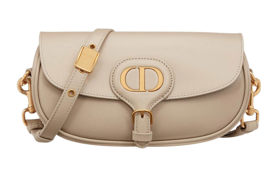 DIOR Bobby Smooth Cow Leather Crossbody Bags Women's Natural
