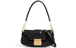 JELLYTOYBOY Artificial Leather Rocking Bag Shoulder Bag Women's Black/Beige White/Dark Brown/Black
