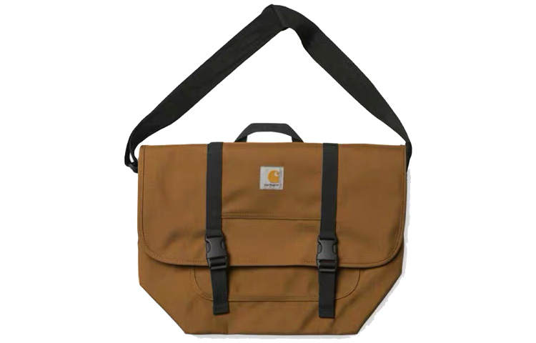 Carhartt WIP Polyester Messenger Bag, Shoulder Bag, Crossbody Bag Regular Unisex Brown