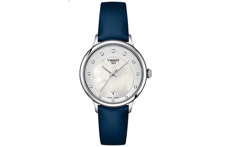 TISSOT Nourishing Ting Collection Quartz Movement Women's Watch 33.17mm White Dial Stainless Steel Case