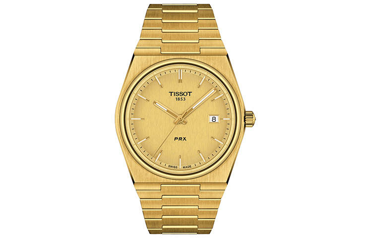 TISSOT PRX Quartz Movement Men's Watches Watch 40mm 39.5*40mm Gold Dial