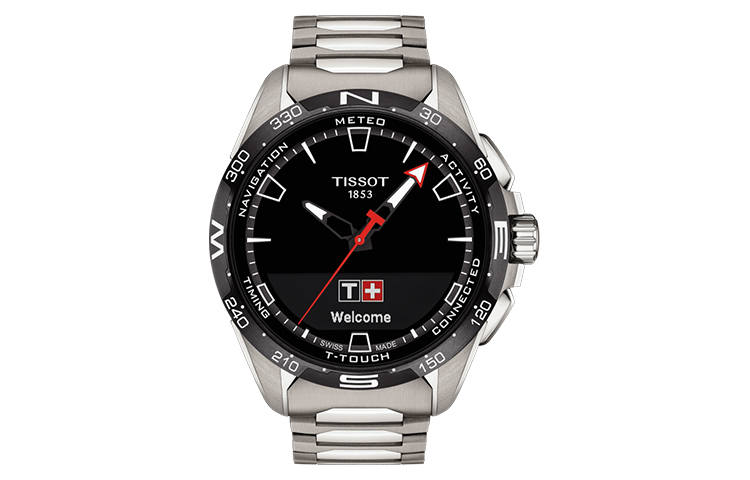 TISSOT T SPORT Collection Quartz Movement Men's Watches Watch 47.5mm Black Dial Titanium Watch Case
