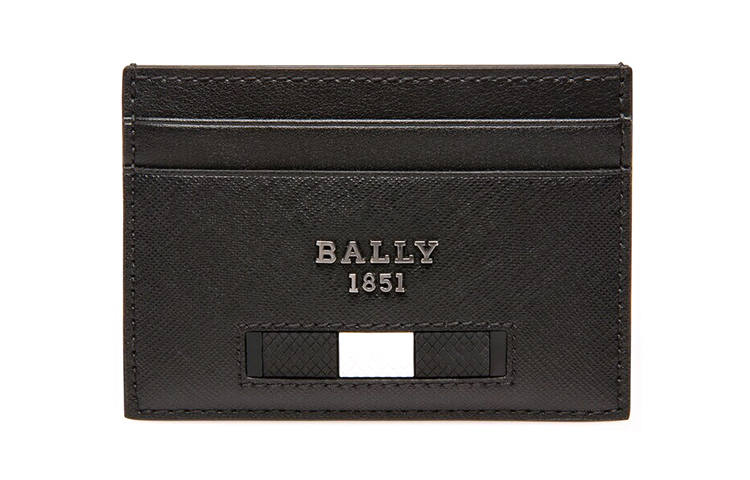 BALLY BALLY Recycled Leather Wallet, Card Holder Men's Black