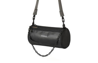 COMBACK Polyamide Cylinder Bag, Shoulder Bag, Handbag, Shoulder Bag, Crossbody Bag Regular Unisex Black