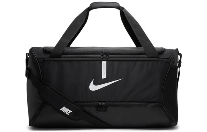 Nike Nike Polyester One Shoulder Handbag, Travel Bag Large Unisex Black & White