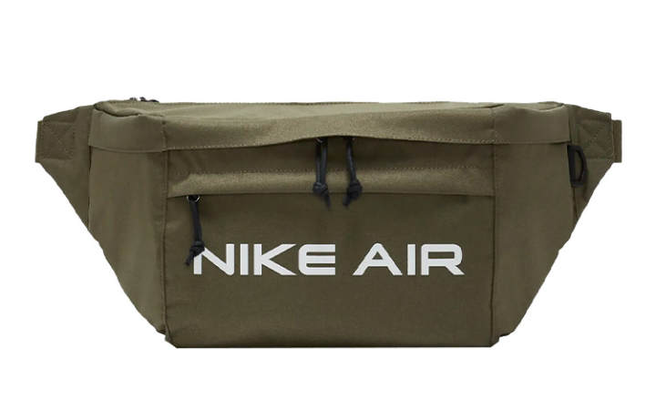 Nike Nike Polyester Shoulder Bag, Crossbody Bag, Fanny Pack Regular Unisex Army Green