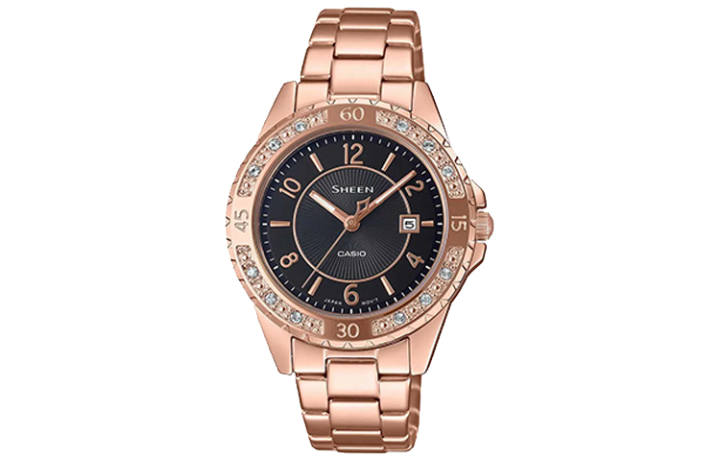 CASIO CASIO Women's SHEEN 35.2mm Black Watch SHE-4532PG-1A