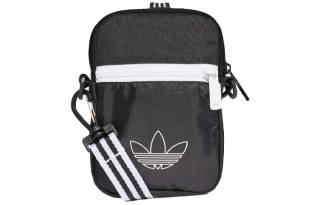 Adidas Originals Polyester Shoulder Bag, Crossbody Bag Regular Unisex Black