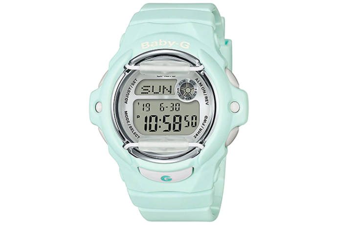CASIO CASIO BABY G Quartz Movement Resin Strap Watch Women's Watch Gray Dial