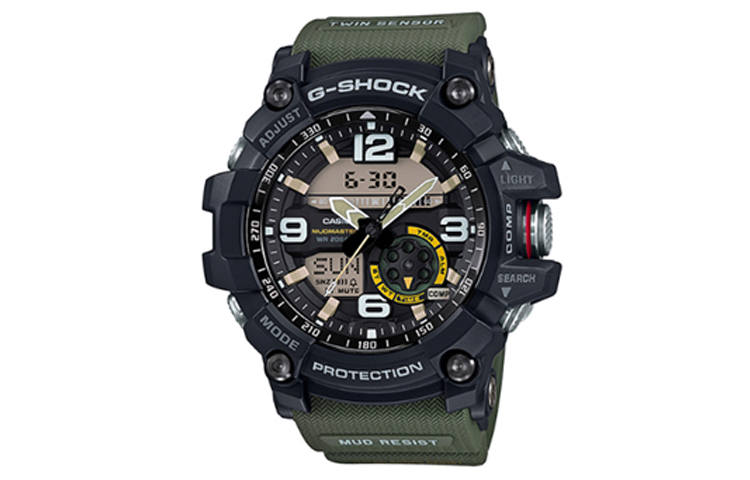 G-SHOCK G SHOCK Land Collection Little Mud King Quartz Movement Resin Strap Watch Men's Watches Black Dial
