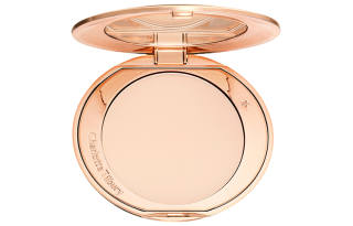 Charlotte Tilbury Little Gold Plate Mist Powder Puff Smoothing