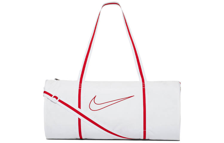 Nike Nike Heritage Basketball Polyester Luggage Bag, Travel Bag, Gym Bag Regular Unisex White Red