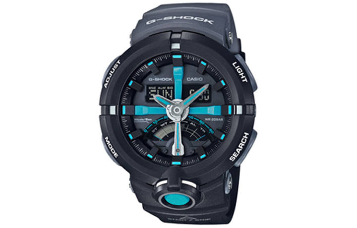 CASIO CASIO Men Liquid Crystal/Analog Dual Display Series Black Watch GA-500P-1A