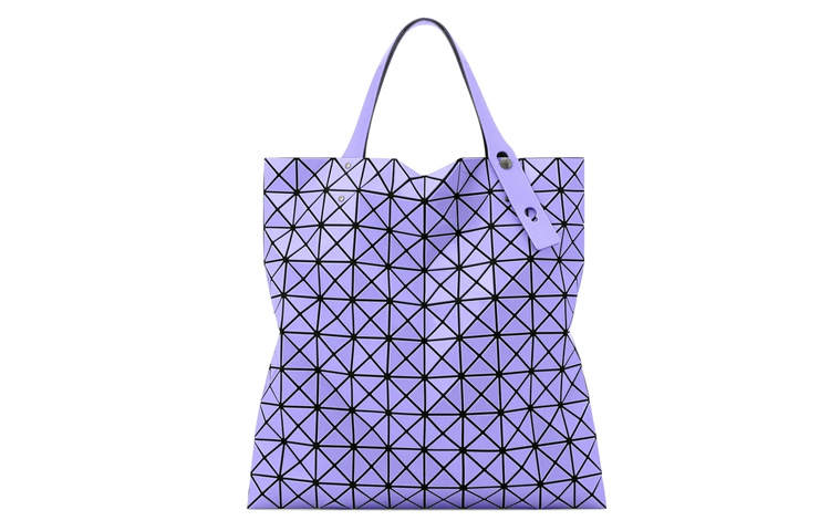 ISSEY MIYAKE Prism PVC Tote Bag, Shopping Bag, Shoulder Bag, Handbag Women's Lavender