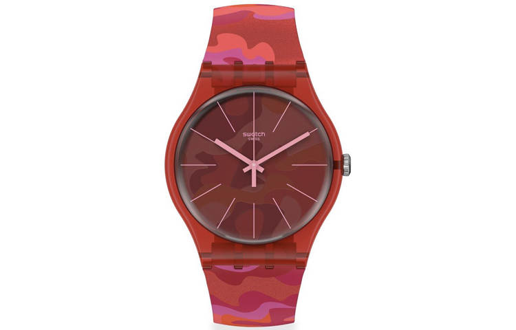 SWATCH SWATCH Unisex 41mm Red Watch SUOR116