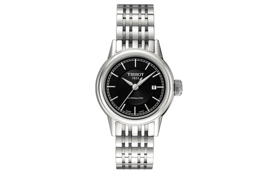 TISSOT Kason Zen I Collection Mechanical Movement 30m Waterproof Women's Watch 30mm Black Dial