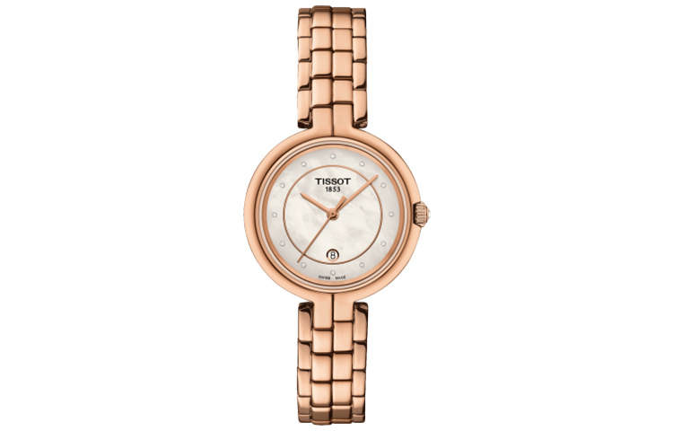 TISSOT Flamenco Collection Quartz Movement Women's Watch 30mm Mother of Pearl Color Watch Dial