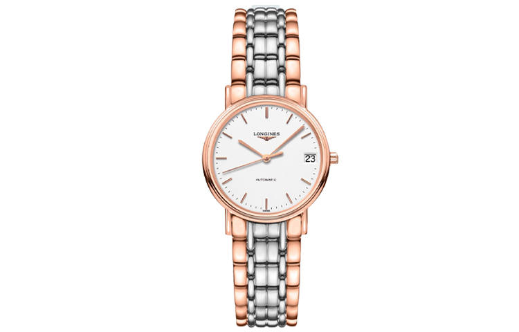 LONGINES Fashion Collection Automatic Mechanical Movement 30m Waterproof Women's Watch 30mm White Dial