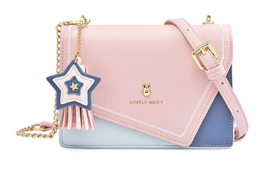 Miffy PU Leather Small Square Bag Shoulder Bag, Crossbody Bag Small Women's Multicolor
