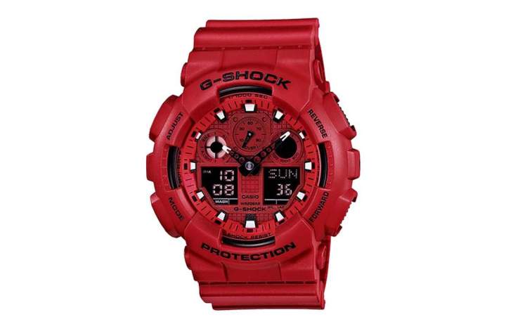 CASIO CASIO Men Red Watch GA-100C-4A