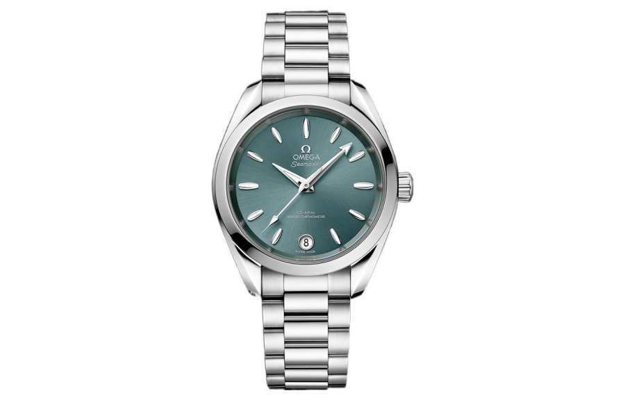 OMEGA Seahorse Collection AQUA TERRA 150m Automatic Mechanical Movement Women's Watch 34mm Green Dial