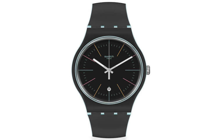 SWATCH SWATCH Unisex 41mm Black Watch SUOS402