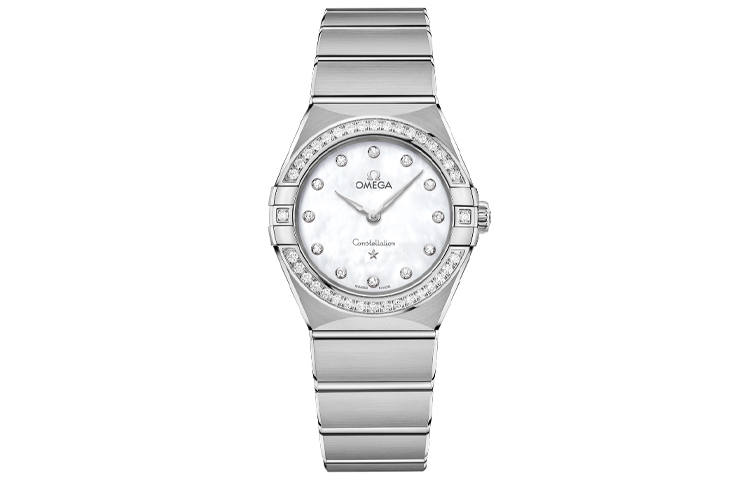 OMEGA Constellation Collection Zodiac Watch Quartz Movement Women's Watch 28mm White Dial