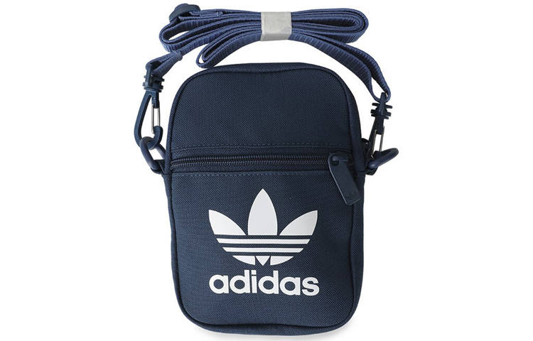 Adidas Originals Trefoil Polyamide Crossbody Bag, Shoulder Bag Unisex Navy Blue