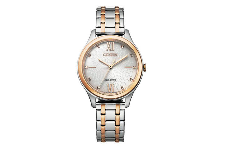 CITIZEN Ecology Drive Collection Light Powered Quartz Movement Stainless Steel Strap Watch