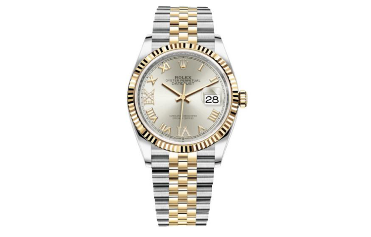 ROLEX DATEJUST Automatic Mechanical Movement 100m Waterproof Women's Watch 36mm Gold Dial Oystersteel Case