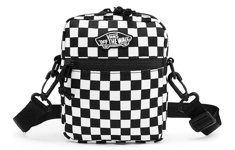 Vans Vans Polyester Shoulder Bag, Crossbody Bag Regular Unisex Black White