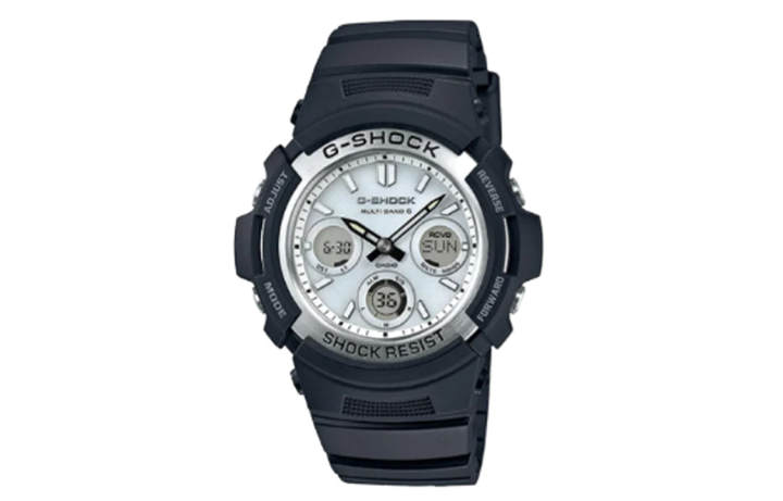 CASIO CASIO Men Liquid Crystal/Analog Dual Display Series White Watch AWG-M100S-7AJF