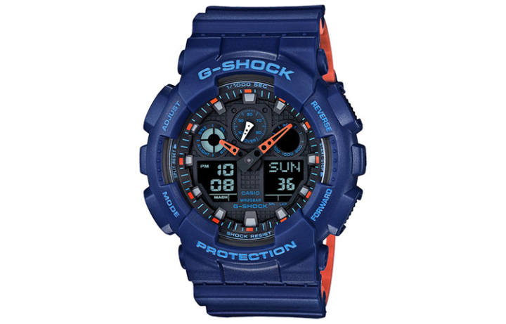 CASIO CASIO Men Liquid Crystal/Analog Dual Display Series Black Watch GA-100L-2A