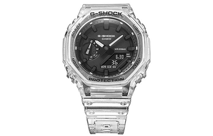CASIO CASIO Men Liquid Crystal/Analog Dual Display Series Black Watch GA-2100SKE-7A