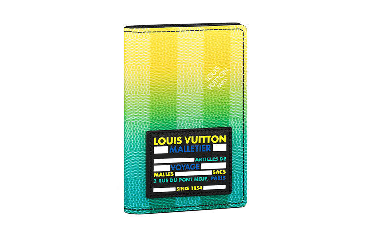 LOUIS VUITTON LOUIS VUITTON Pocket Organizer Damier Stripes Gradient Green