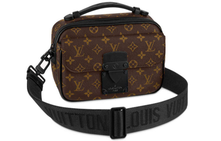 LOUIS VUITTON LOUIS VUITTON S Lock Messenger Monogram Macassar Brown