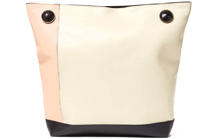 MARNI Calfskin Clutch Women's Pink & White