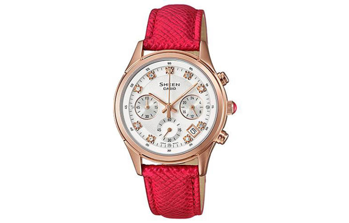 CASIO CASIO Women's SHEEN White Watch SHE-5023GL-7B