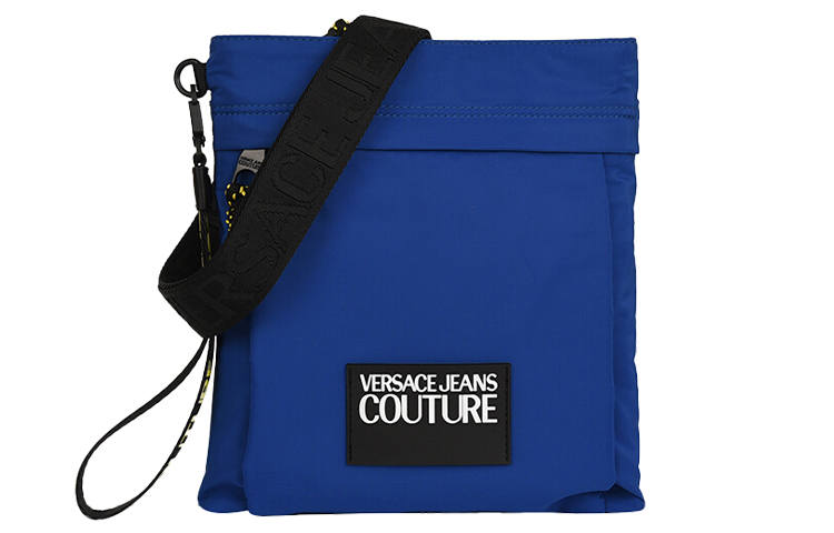 VERSACE JEANS COUTURE Polyurethane Handbag, Shoulder Bag, Crossbody Bag Men's Royal Blue