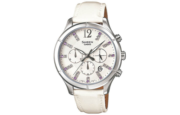 CASIO CASIO Women's SHEEN White Watch SHE-5020L-7APR