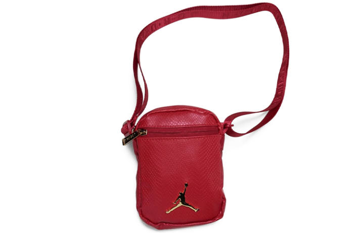 Jordan Jordan Polyester Cell Phone Pouch, Shoulder Bag, Crossbody Bag Regular Unisex Red